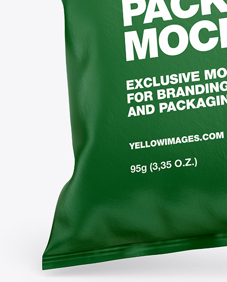Paper Snack Package Mockup PSD #7