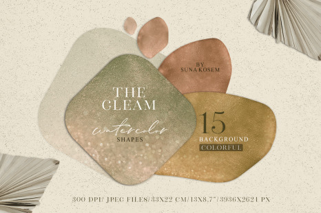 The Gleam Watercolor Shapes