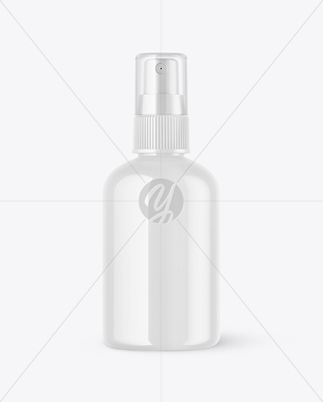 Download Glossy Spray Bottle Mockup Free Mockups