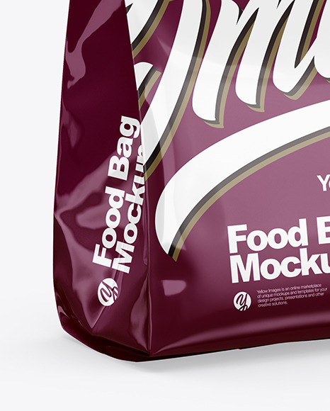 Glossy Food Bag Mockup PSD #2