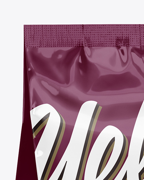 Glossy Food Bag Mockup PSD #1