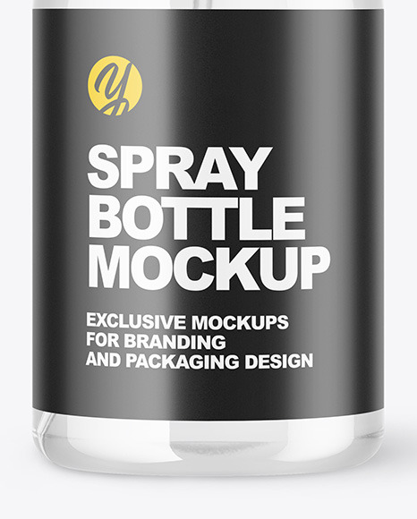 Clear Spray Bottle Mockup PSD #5