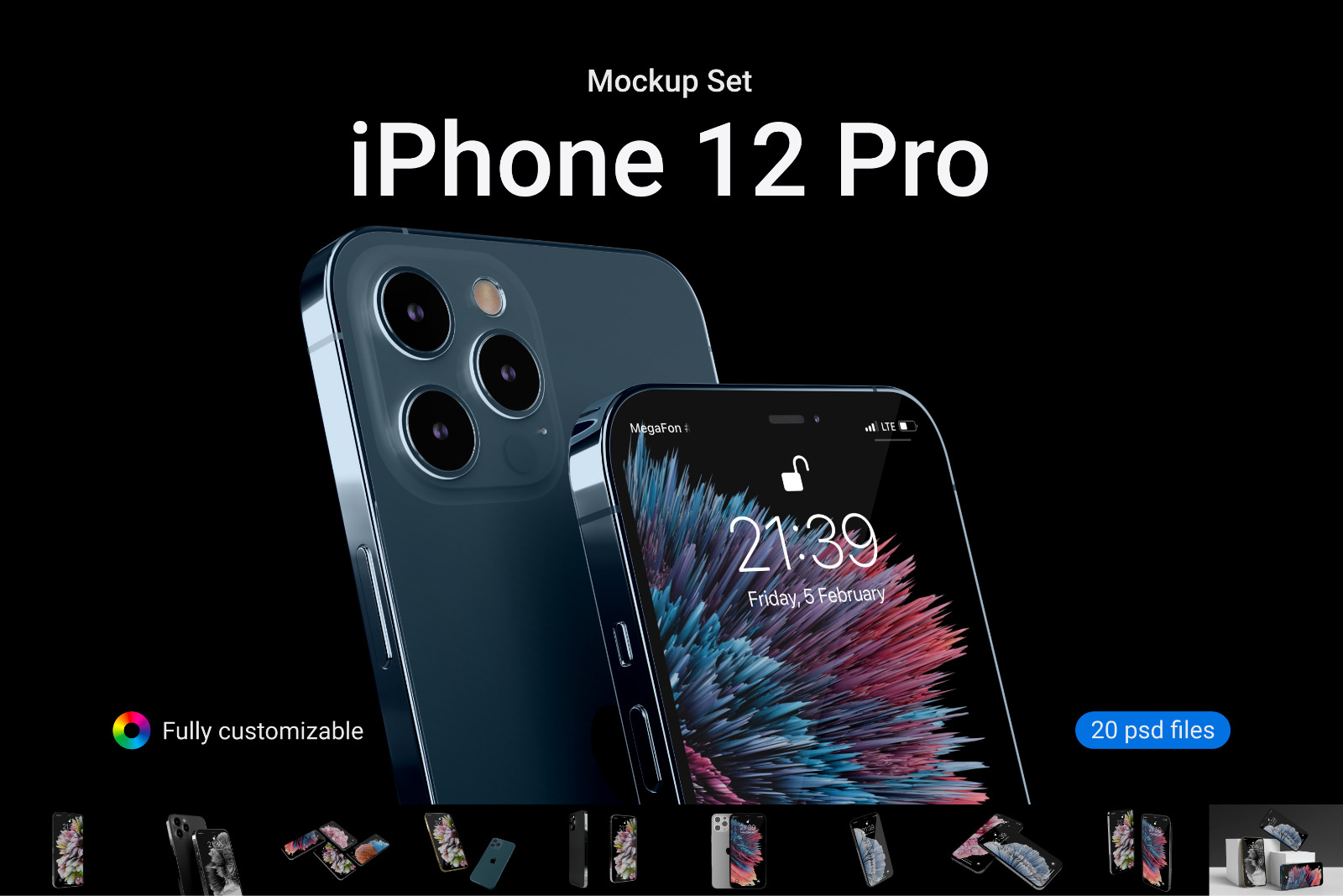 Download Iphone 12 Pro Mockup In Device Mockups On Yellow Images Creative Store