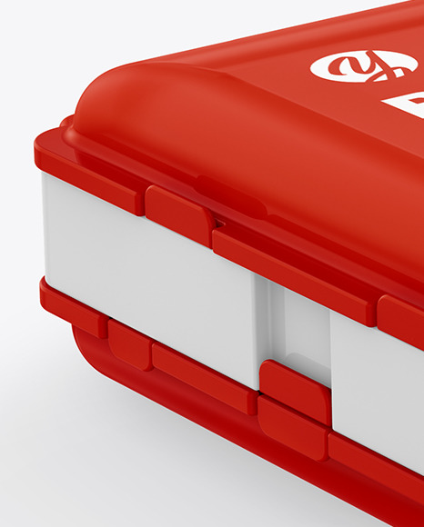 Glossy Pill Case Mockup PSD #1