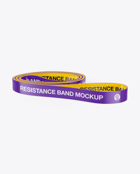 Glossy Resistance Band Mockup