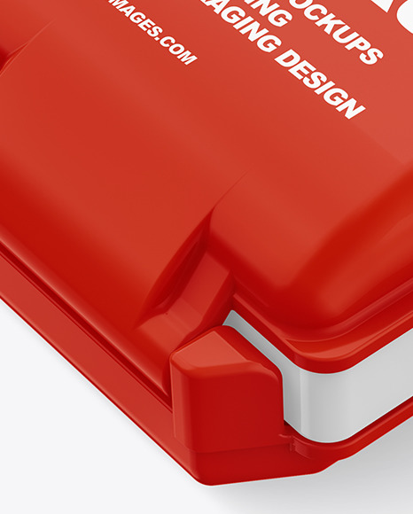 Glossy Pill Case Mockup PSD #2