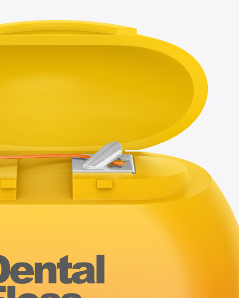 Matte Dental Floss Box Mockup PSD #2