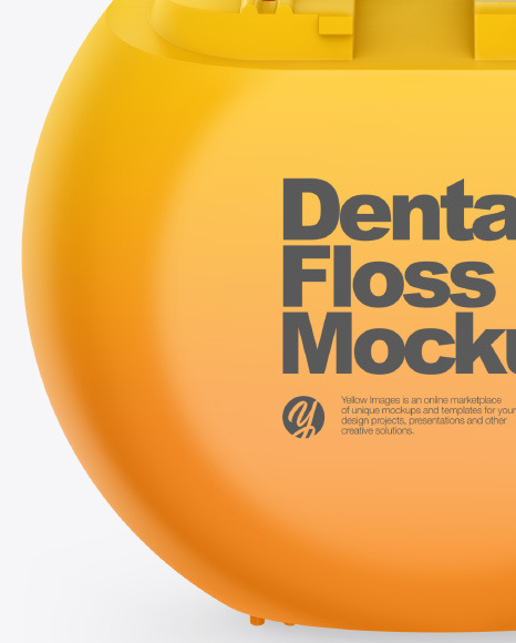 Matte Dental Floss Box Mockup PSD #1