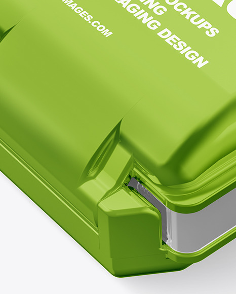 Metallic Pill Case Mockup PSD #2