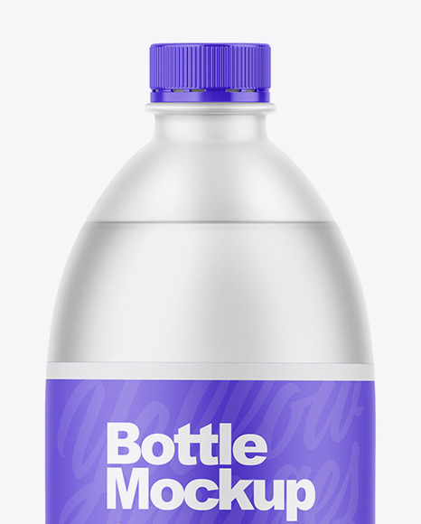Matte Plastic Bottle Mockup PSD #6