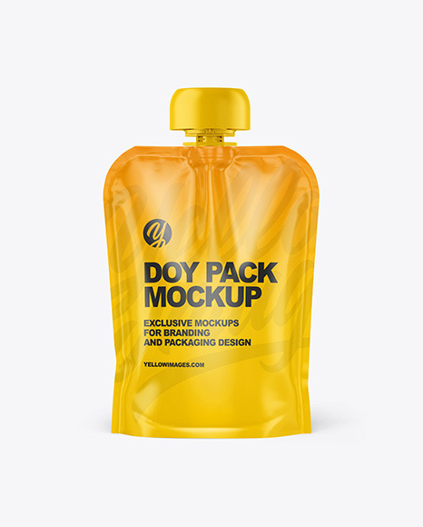 Glossy Doy Pack Mockup PSD #3