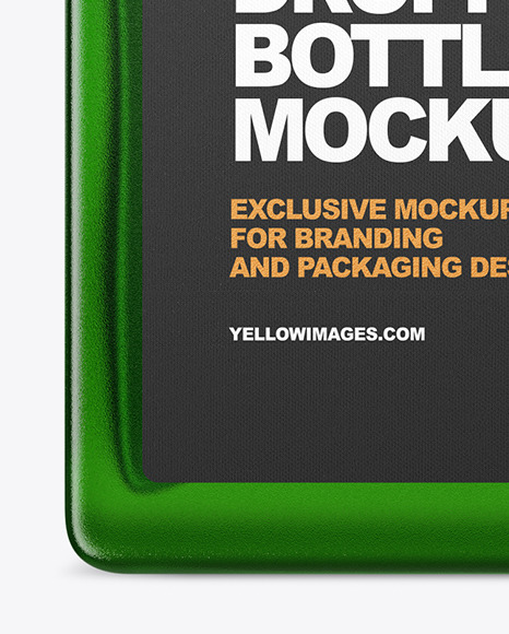 Green Dropper Bottle Mockup PSD #5