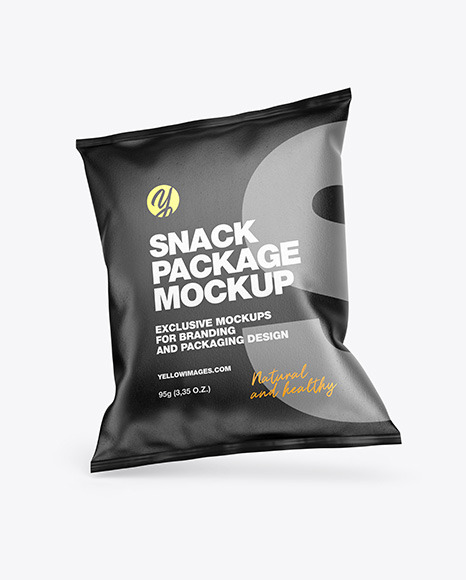 Kraft Snack Package Mockup PSD #3