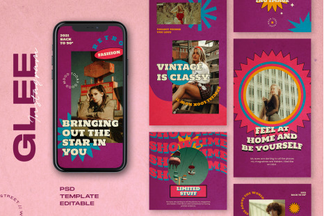 Glee - Retro Instagram Stories &amp; Post
