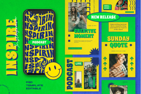 Inspire - Retro Instagram Stories &amp; Post