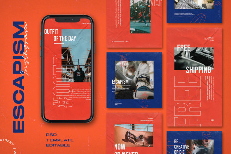 Escapism - Instagram Stories &amp; Post Template