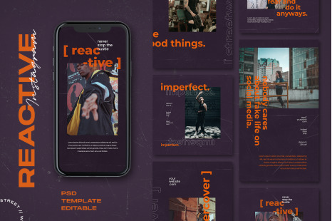 Reactive - Instagram Stories &amp; Post Template