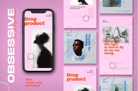 Obsessive - Instagram Stories &amp; Post Template