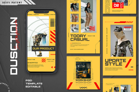 Dusction - Instagram Stories &amp; Post Template
