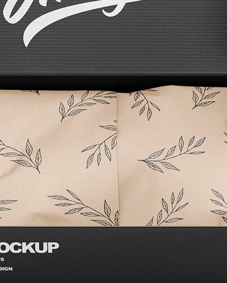 Opened Box Mockup PSD #6