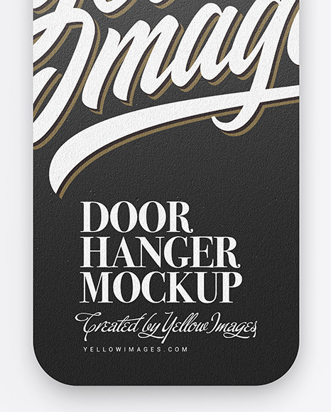 Kraft Door Hanger Mockup PSD #6