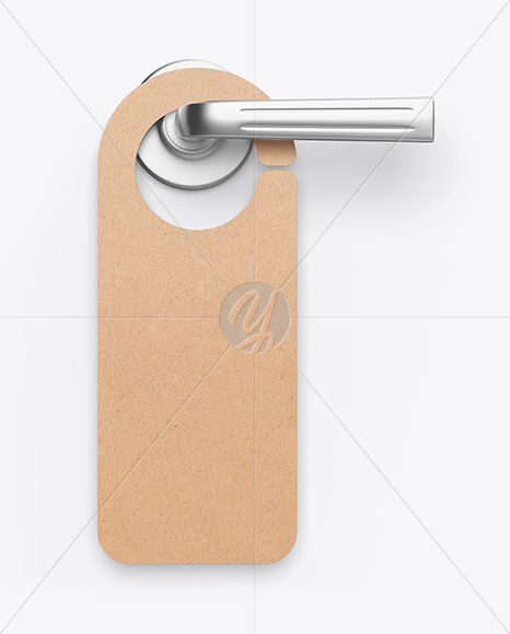 Download Kraft Door Hanger Mockup Free Mockups