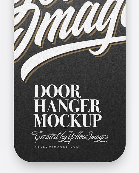 Kraft Door Hanger Mockup PSD #6