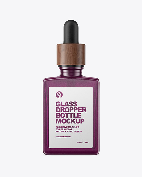 Amber Dropper Bottle Mockup PSD #6