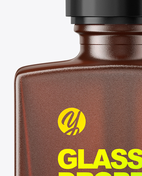 Amber Dropper Bottle Mockup PSD #7