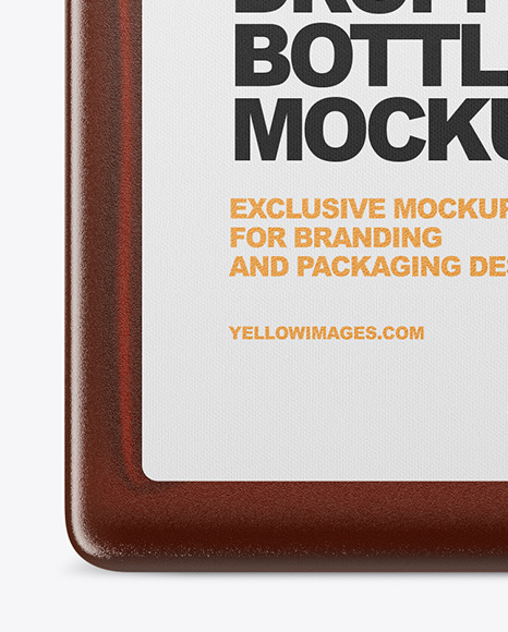 Amber Dropper Bottle Mockup PSD #5