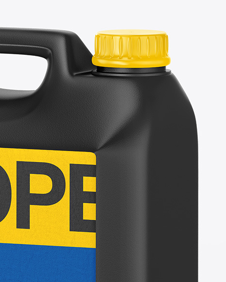 Textured Jerrycan Mockup   Half Side View PSD #2