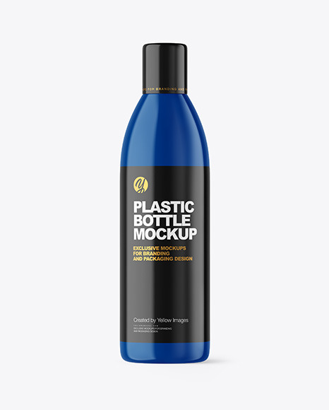 Glossy Plastic Bottle Mockup PSD #2