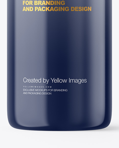 Glossy Plastic Bottle Mockup PSD #6
