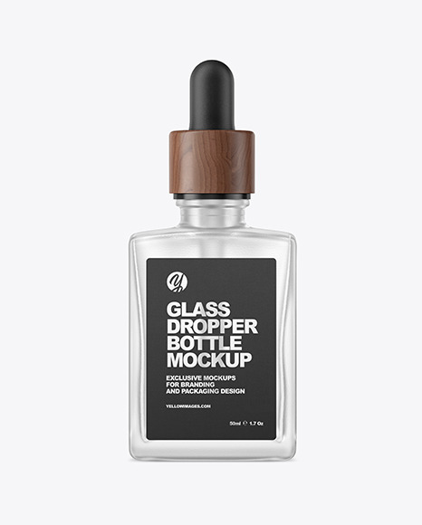 Frosted Dropper Bottle Mockup PSD #6