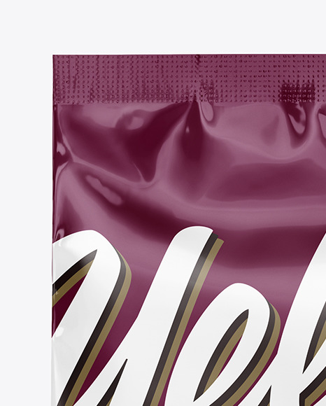 Glossy Food Bag Mockup PSD #1