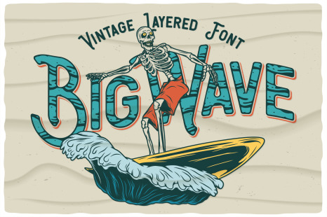 Big Wave Font