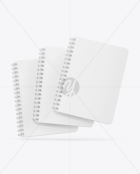 Download Three Spring Notebooks Mockup Free Mockups