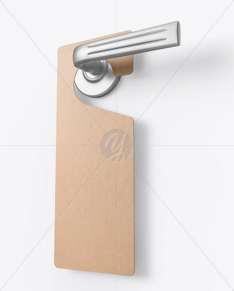 Download Kraft Door Hanger Mockup Free Mockups