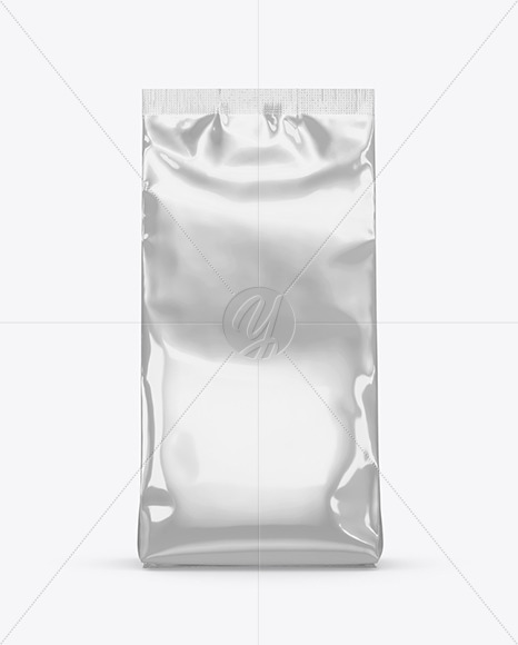 Download Glossy Metallic Food Bag Mockup In Bag Sack Mockups On Yellow Images Object Mockups