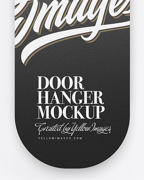 Kraft Door Hanger Mockup PSD #6