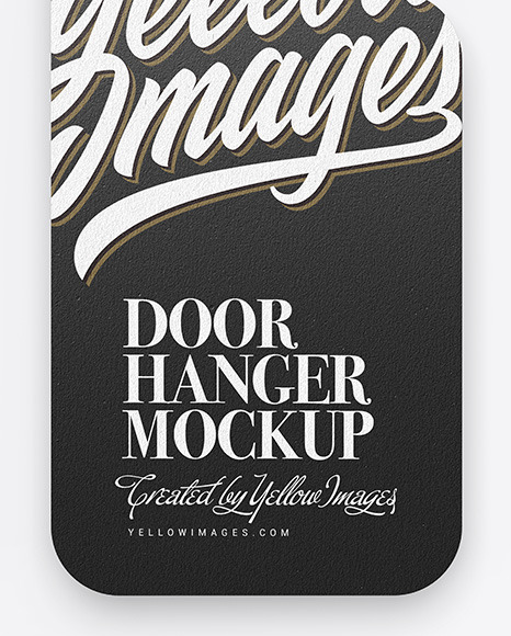 Kraft Door Hanger Mockup PSD #6