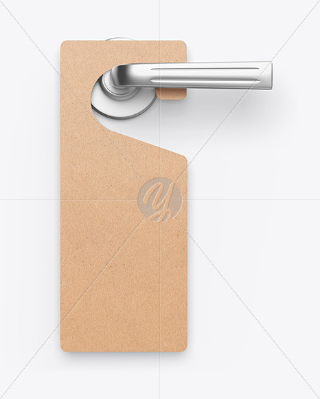 Download Kraft Door Hanger Mockup Free Mockups