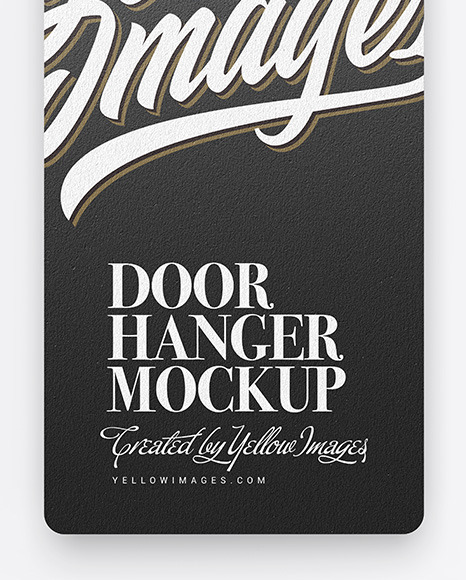 Kraft Door Hanger Mockup PSD #6