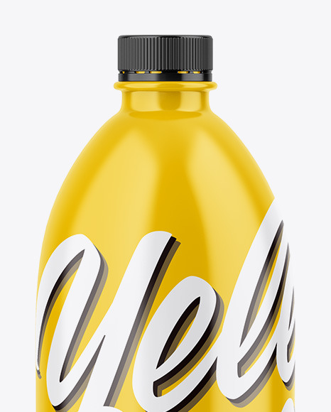 Download Glossy Bottle Mockup in Bottle Mockups on Yellow Images Object Mockups