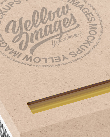 Kraft Box with Spaghetti Mockup PSD #2