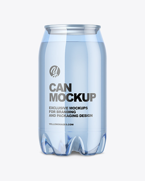 Download Blue Pet Water Can Mockup In Can Mockups On Yellow Images Object Mockups