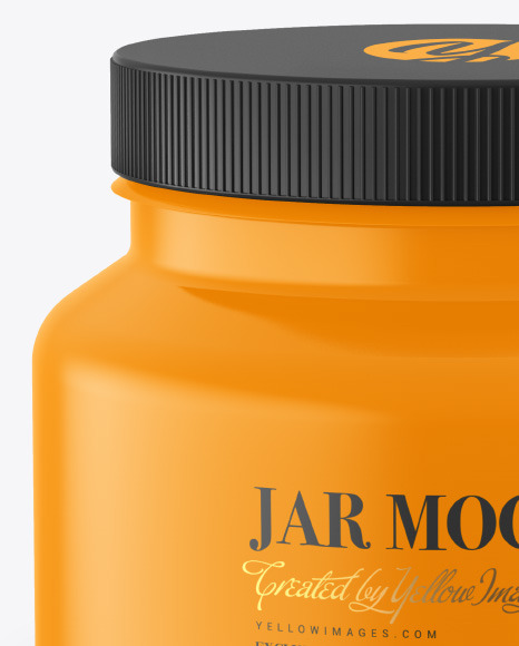 Glossy Paint Jar Mockup PSD #2