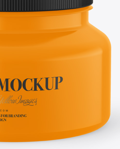 Glossy Paint Jar Mockup PSD #1