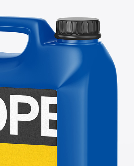 Plastic Jerrycan Mockup   Half Side View PSD #2