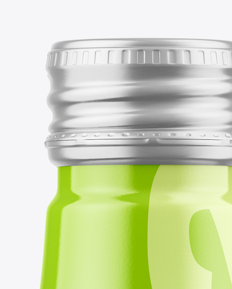 Glossy Drink Bottle Mockup PSD #6